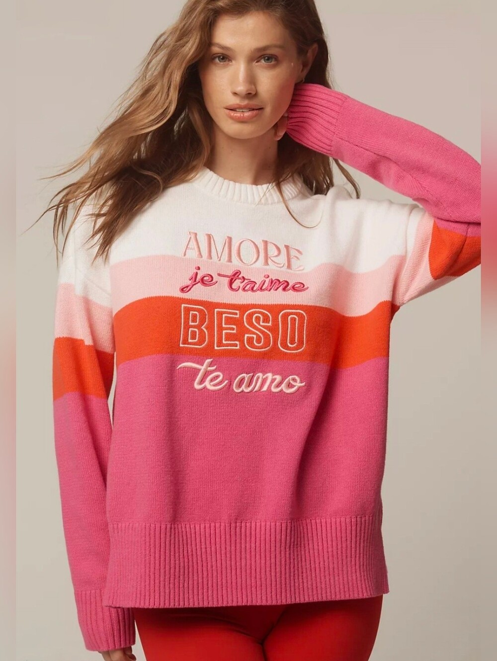 Anthroplogie Beach Riot Callie Love Long-Sleeve Sweater